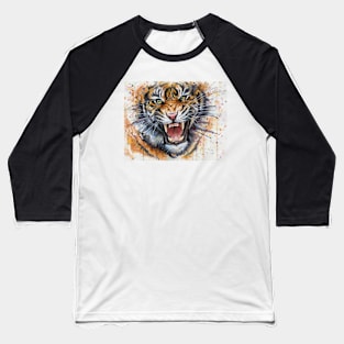 Ferocious Tiger Baseball T-Shirt